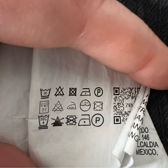 Zara Pants Womens Size 34 Black High Rise Tapered Linen Blend Relaxed Fit Pocket - Picture 10 of 15